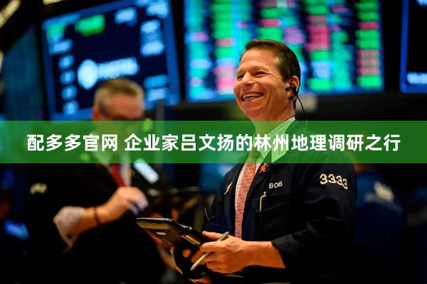 配多多官网 企业家吕文扬的林州地理调研之行
