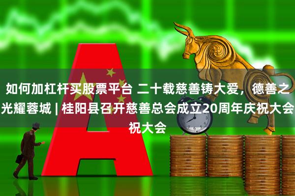如何加杠杆买股票平台 二十载慈善铸大爱，德善之光耀蓉城 | 桂阳县召开慈善总会成立20周年庆祝大会
